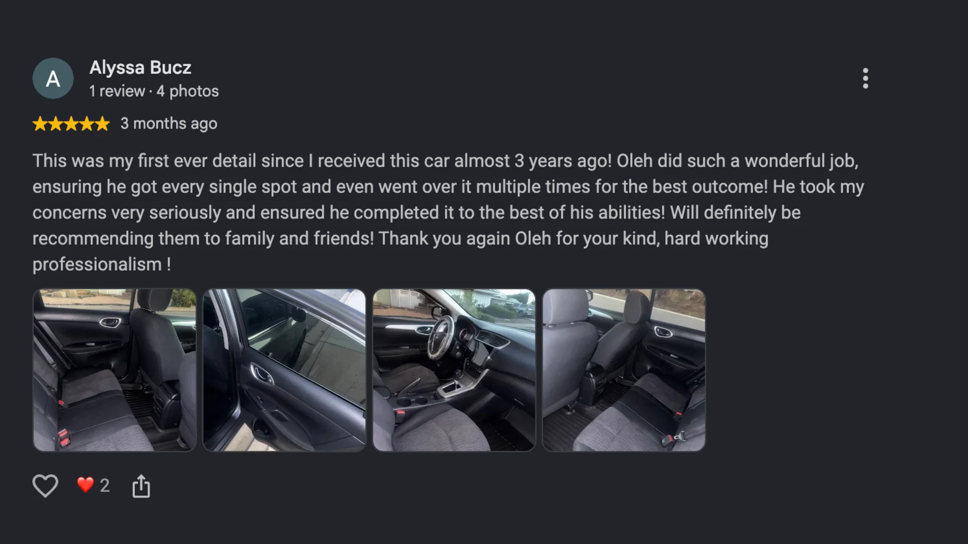 Google review screenshot