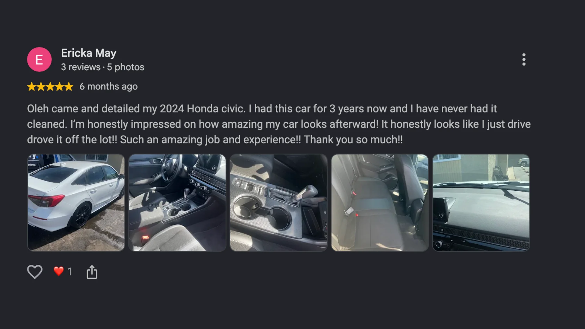 Google review screenshot